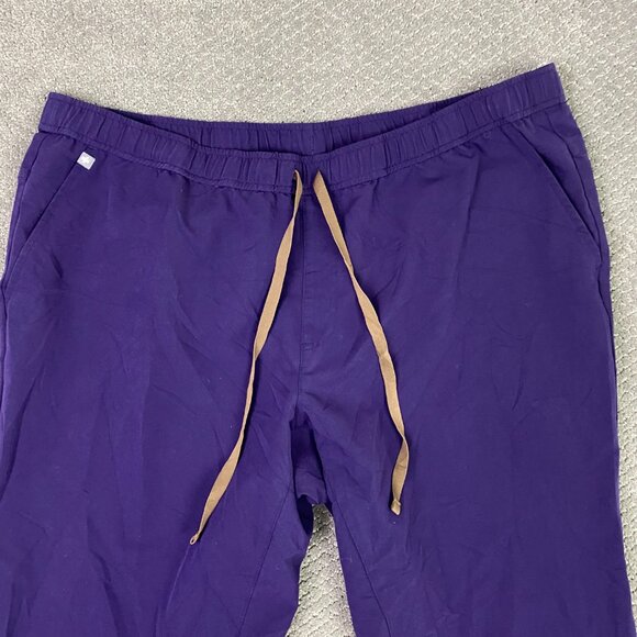 Figs Scrub Set Men's XXL Leon Top and 3XL/S Tansen Jogger Pants Purple - Picture 10 of 16